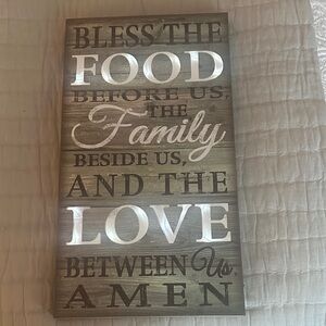 Rustic Wooden Wall Sign with Inspirational Quote